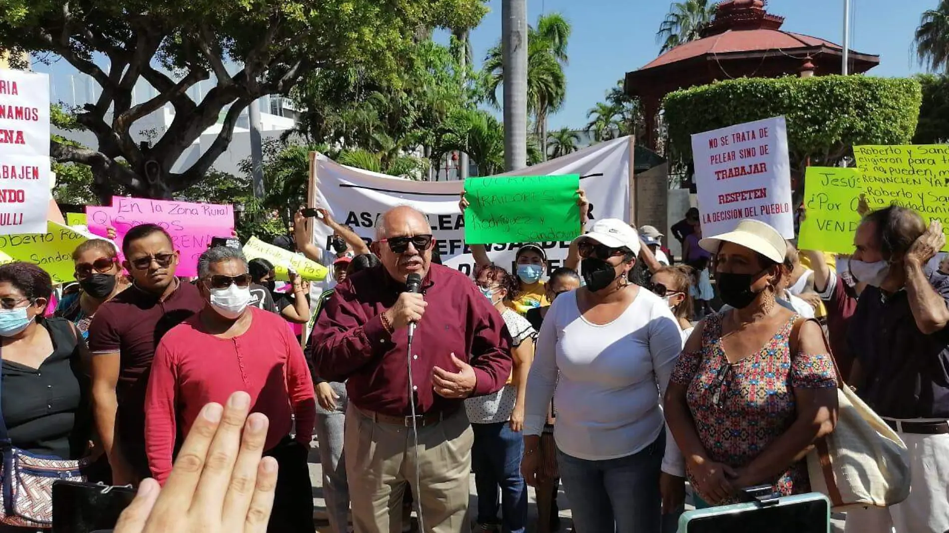 Quimico benitez manifestación